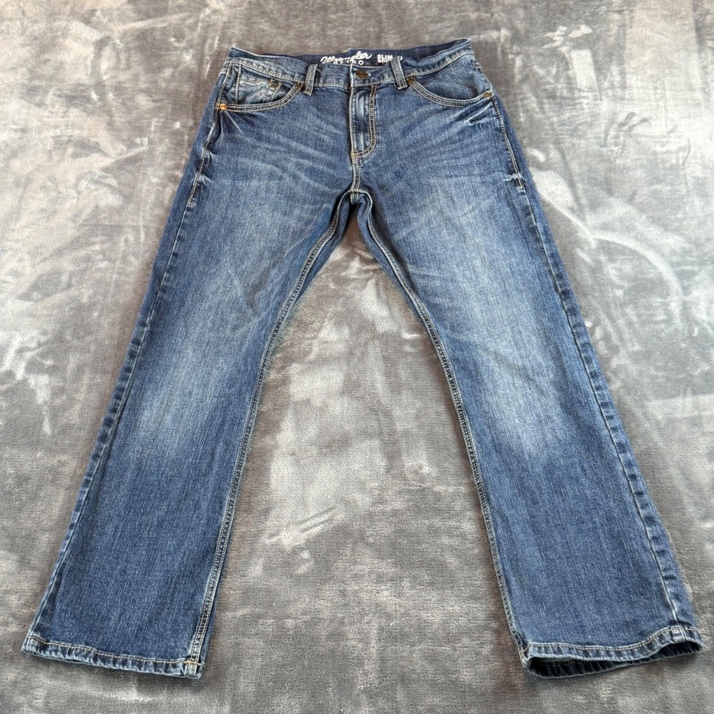 Wrangler Retro Slim Boot Jeans Mens 31x32 Medium Wash Denim WLT77LY